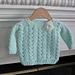 Cables and Hearts II Baby Sweater pattern 