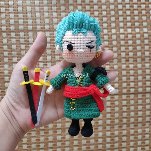 創作人形 rosycraft_doll グリーンのワンピースで 創作人形