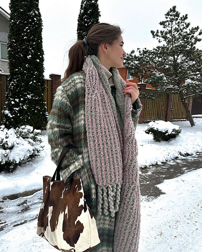 phingerin scarf ステッチ　25aw Ravelry: Scarf Phoenix pattern by Olga Grishina