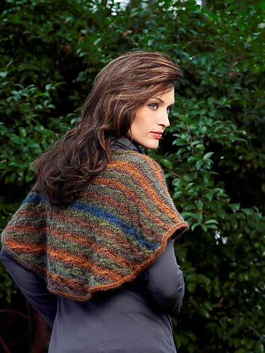 knitted shoulder shawl