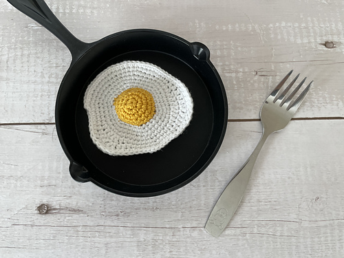 Egg Whole & Fried Amigurumi photo 6