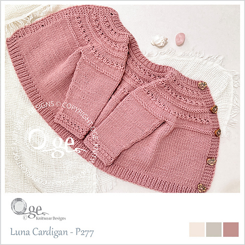 Luna Cardigan - OGE Knitwear Designs