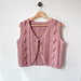 Peony vest pattern 