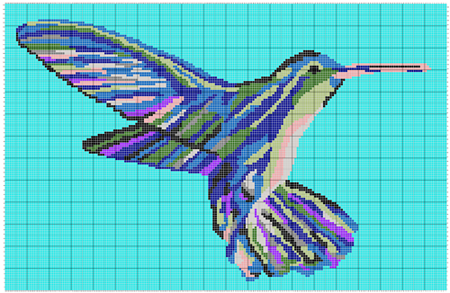 hummingbird blanket color chart
