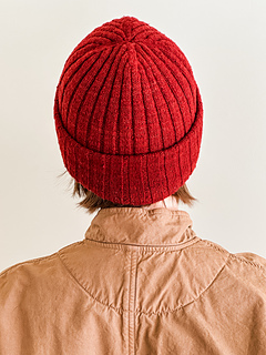 Summit 4+2 in Catskill Merino Lace in Tibetan Red, size C on a 22 in (56 cm) head