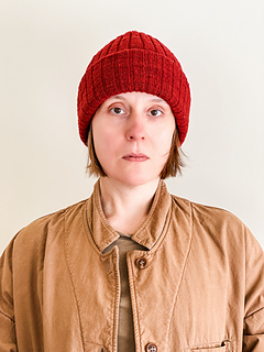 Summit 4+2 in Catskill Merino Lace in Tibetan Red, size C on a 22 in (56 cm) head