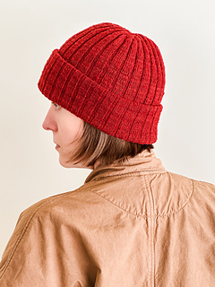Summit 4+2 in Catskill Merino Lace in Tibetan Red, size C on a 22 in (56 cm) head