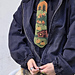 Fall landscape necktie pattern