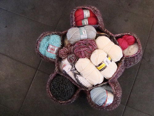 Flower basket stash organizer photo 2
