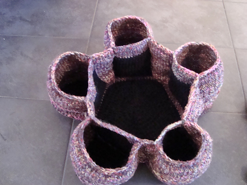 Flower basket stash organizer photo 4