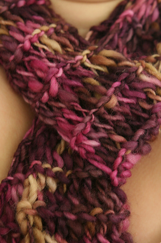 Twisted Drop Stitch Scarf
