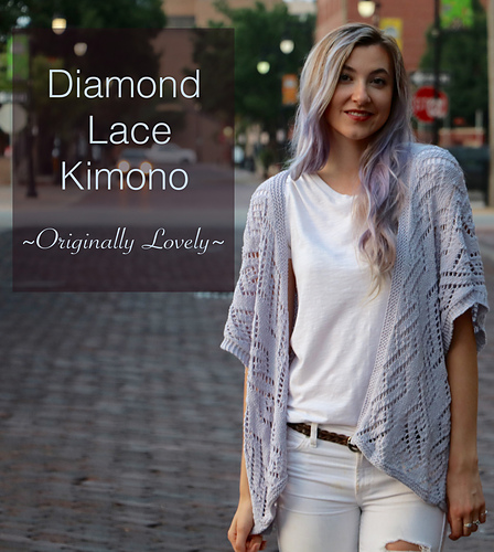 Ravelry: Diamond Lace Ruana pattern by Kaitlin Barthold