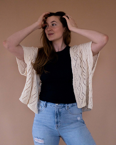 Ravelry: Diamond Lace Ruana pattern by Kaitlin Barthold