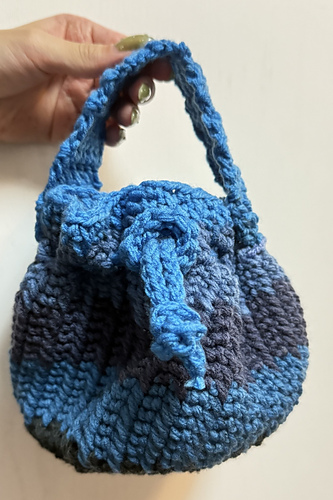 Simple Striped Bucket Bag
