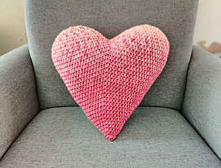Happy Heart Pillow Pattern By Over The Head Threads Ravelry