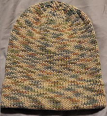 72 stitch hat in Red Heart Super Saver Aspen Print