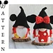Disney Mickey and Minnie Gnomes pattern 