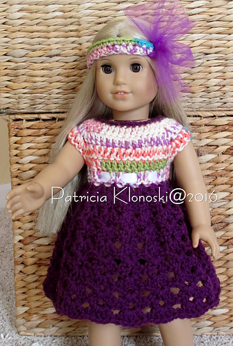 American Girl Wrap Sweater Dress and Headband photo 2