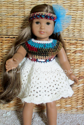 American Girl Wrap Sweater Dress and Headband photo 3
