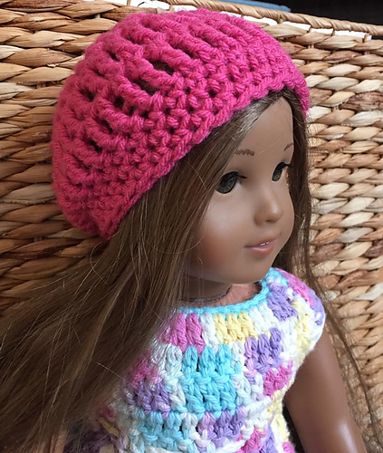 Simple Slouch Hat for 18 inch doll