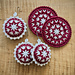 Stuffed Snowflake Ornament and Matching Coaster pattern