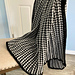 Monochrome Houndstooth Throw pattern 