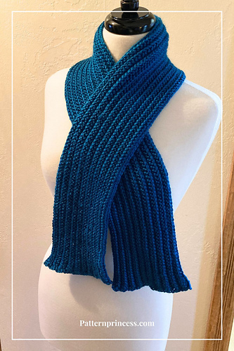 Ravelry: Ribbed Knit Look Crochet Scarf pattern by Pattern Princess