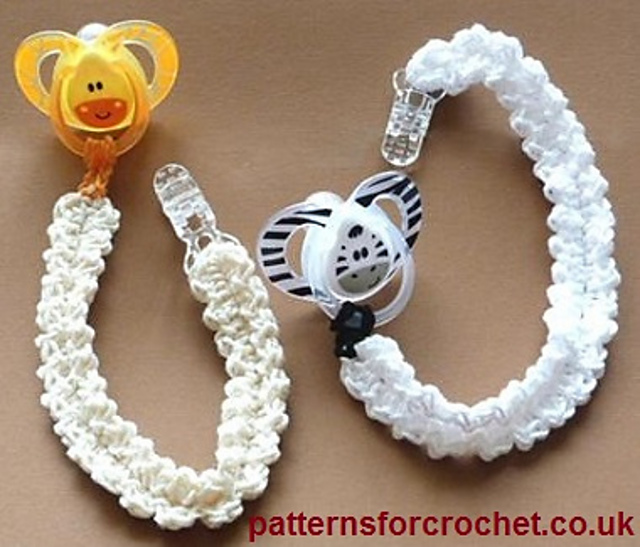 Ravelry: PFC92 Binky/Pacifier Holder pattern by Crochet n Create