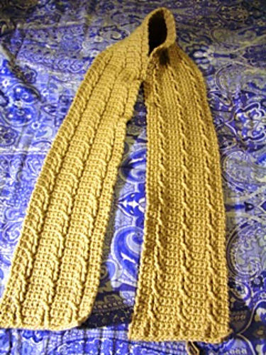 Fisherman Cable Hoodie Scarf photo 3
