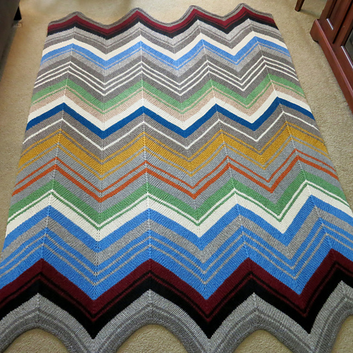 Ravelry peggity's Missoni Inspired Chevron Blanket