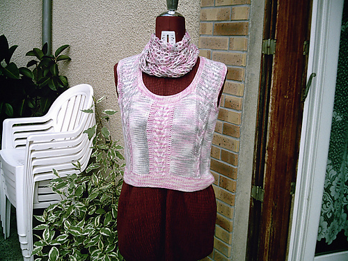 Tank Top Bamboo and Scarf (Résille) photo 1