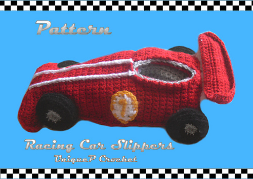 Racecar Slippers - Penelope vt