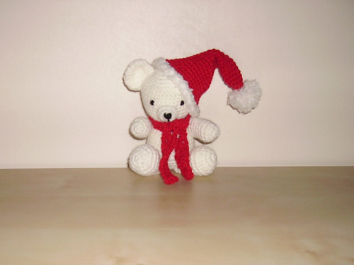 Christmas Hat & Scarf For Teddy Bear photo 2
