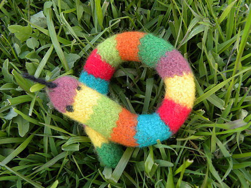 Felted Snake Stashbuster photo 2