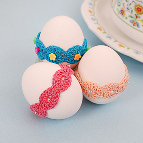 Lace Egg Wrap Easter Decor photo 1