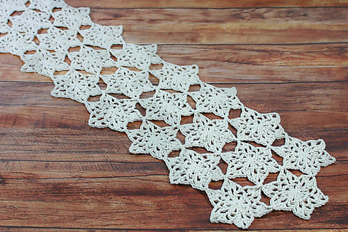 Snowflake Table Runner photo 8
