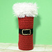 Felted Santa Wine Bottle Tote photo 3