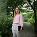 Fluffy pink cloud sweater / Rosa sky-genser pattern 