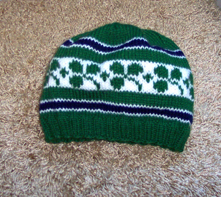 Ravelry: Ireland Rugby Hat pattern by Pinko Knitter