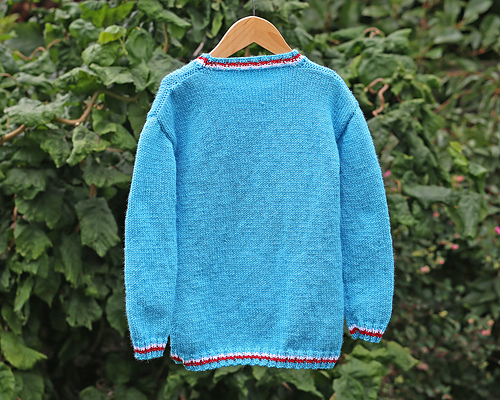 P110 Barnas Rudolf Juletrekk Genser - Elizabeth Primrose Patterns