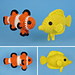 Tropical Fish Set 1 pattern 