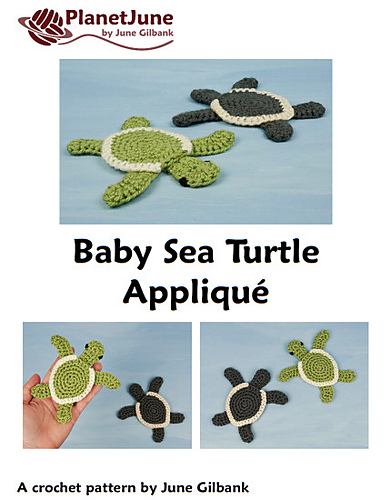 Ravelry: Baby Sea Turtle Applique pattern by June Gilbank