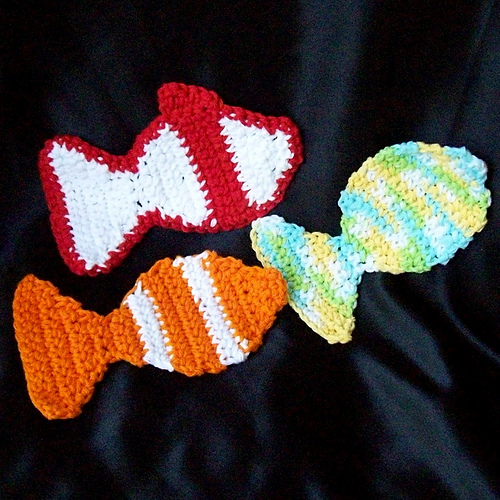 Little Kid Fish Washcloth Scrubbies photo 1