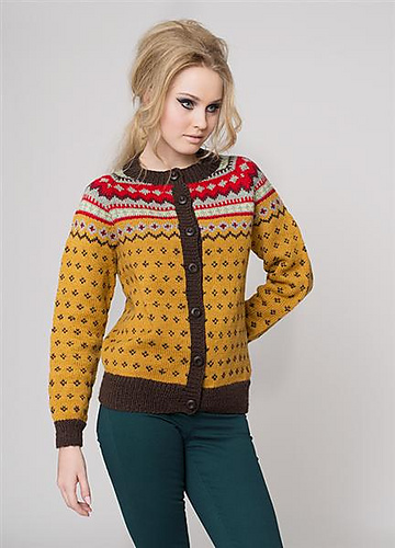 Nr 7 Nordkapp kofte med lus - SandnesGarn