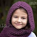 Easy Knit Hooded Scarf 128 pattern 