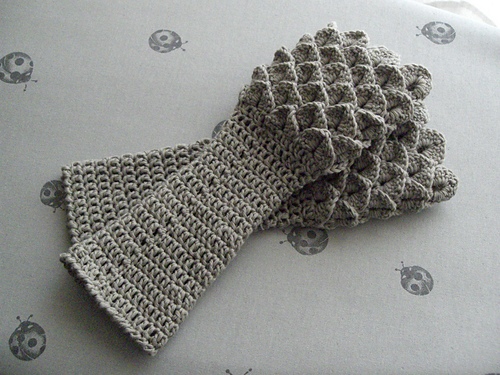 Dragon Crocodile Stitch Wristwarmer 다른 모습 5