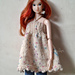 Babydoll mini dress for 1/6 doll pattern