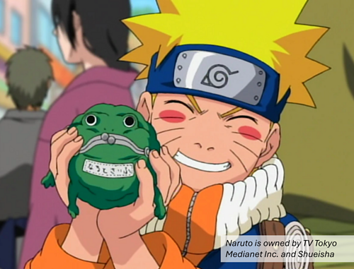 Naruto-skimakerepose med frø-krone - The Emerald Stitch