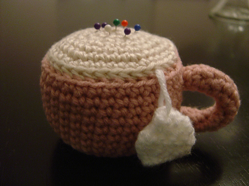 Amigurumi Tea Cup Pincushion 다른 모습 4