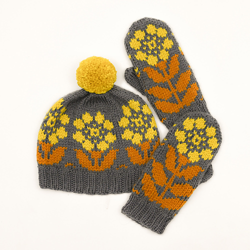 Tussie Mussie Hat & Mittens